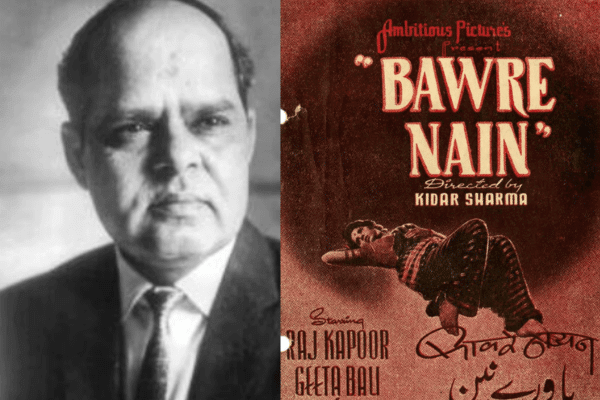 Picture of Roshan and poster of Bawre Nain 