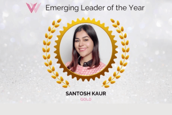 Dr Santosh Kaur won the Emerging Leader of the Year Award