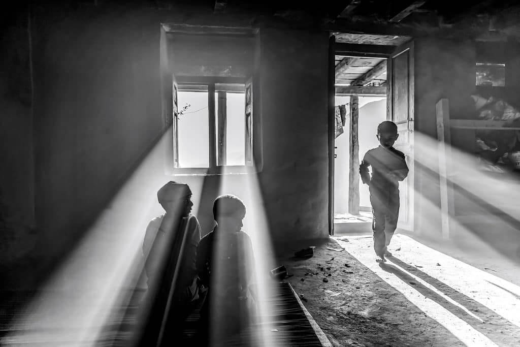 Photo of three boys by Amit Vakil submitted for the Indian Link photography contest