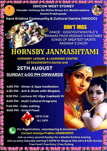 janmashtami hornsby Sydney