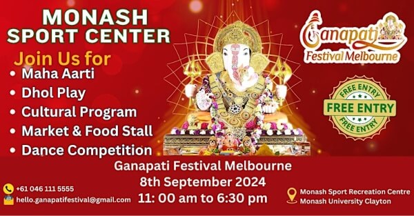 ganpati festival monash 2024