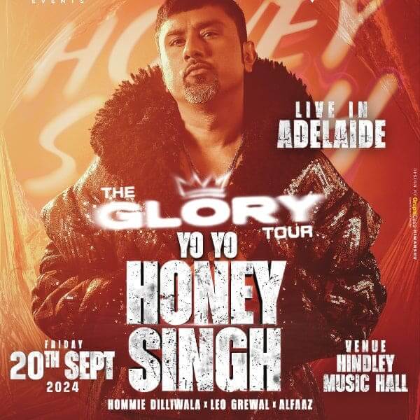 honey singh concert adelaide 2024