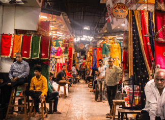 Men during Navratri in Ahmedebad