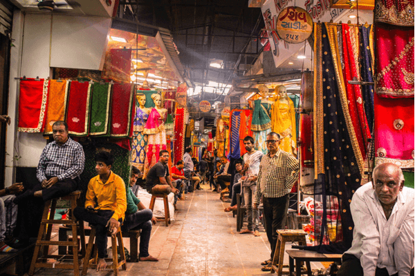 Men during Navratri in Ahmedebad