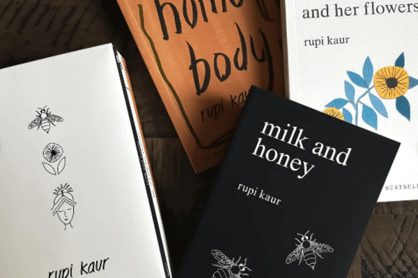 Photo of Rupi Kaur's poetry books