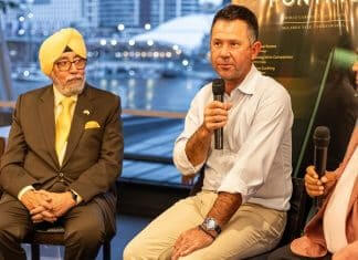 ricky ponting and manjit gujral at Manjit's Wharf