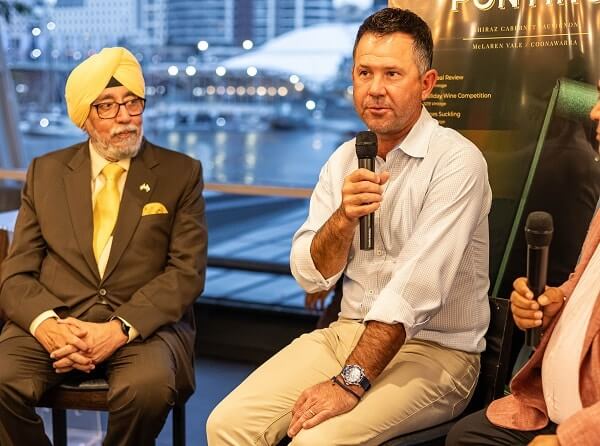 ricky ponting and manjit gujral at Manjit's Wharf