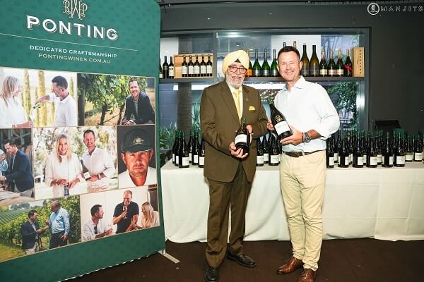 Photo of Ricky Ponting - Ponting wines at Manjit's