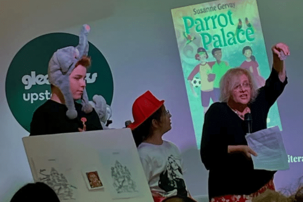 Photo of Susanne Gervay at the Parrot Palace launch