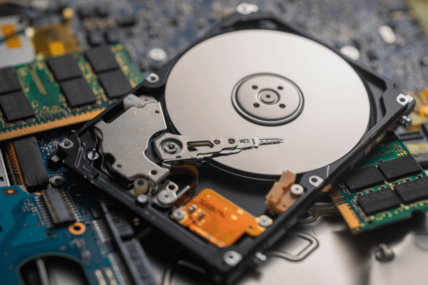Photo of a device that wipes data