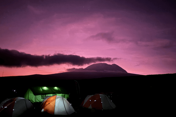 Tents at Mount Kilimanjaro