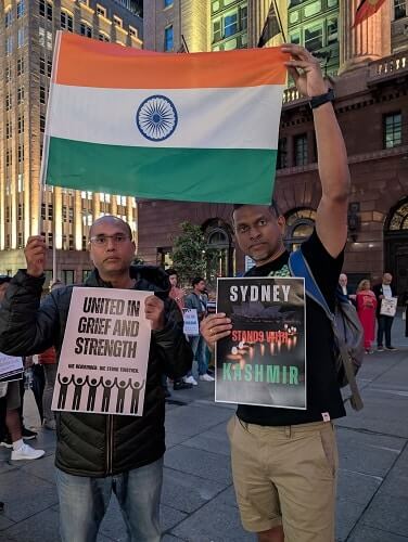 Indian Australians stand for Pahalgam victims