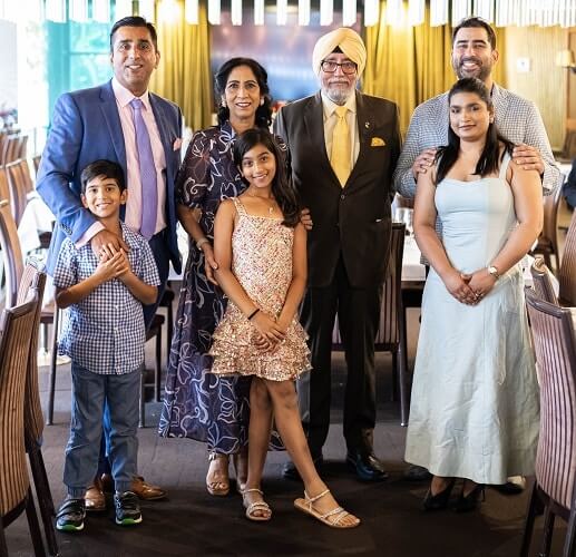 Manjit Gujral and family