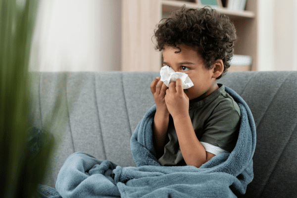 Photo of child with asthma