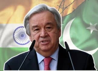 UN chief Antonio on india pakistan