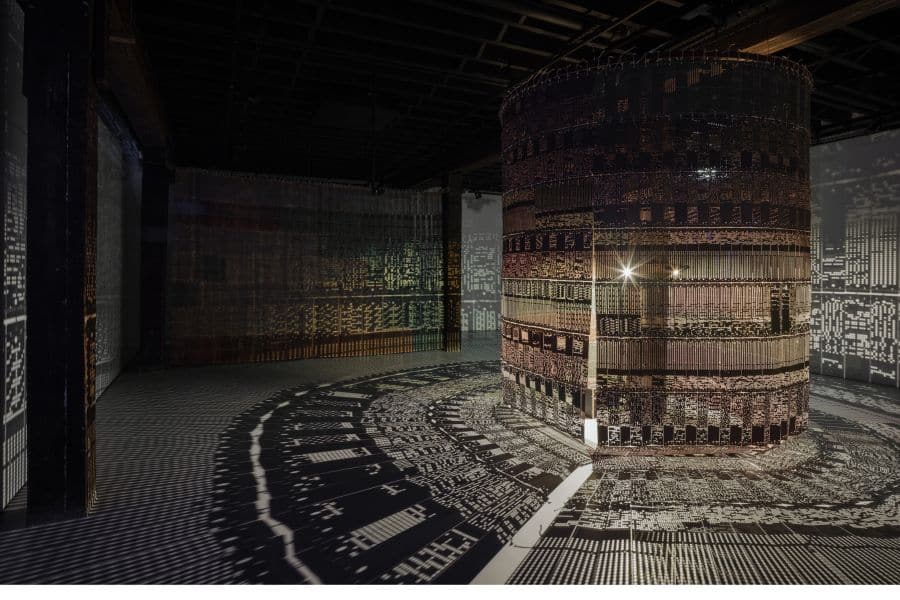 Archana Hande's work Weaving Light at Artspace's exhibition Amongst the Clouds