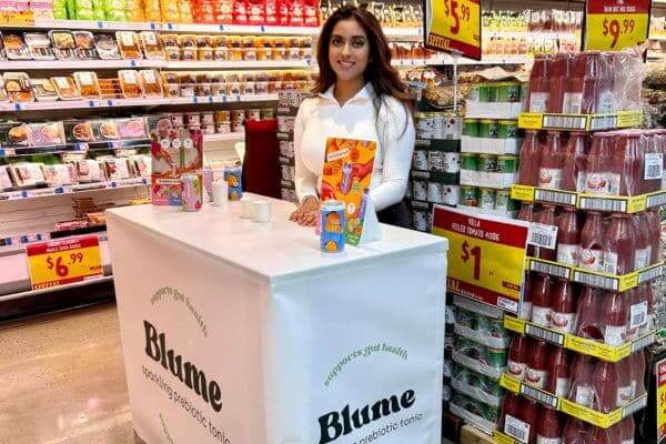product testing blume at Harris Farm store