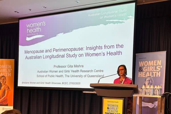 Gita Mishra gives presentation