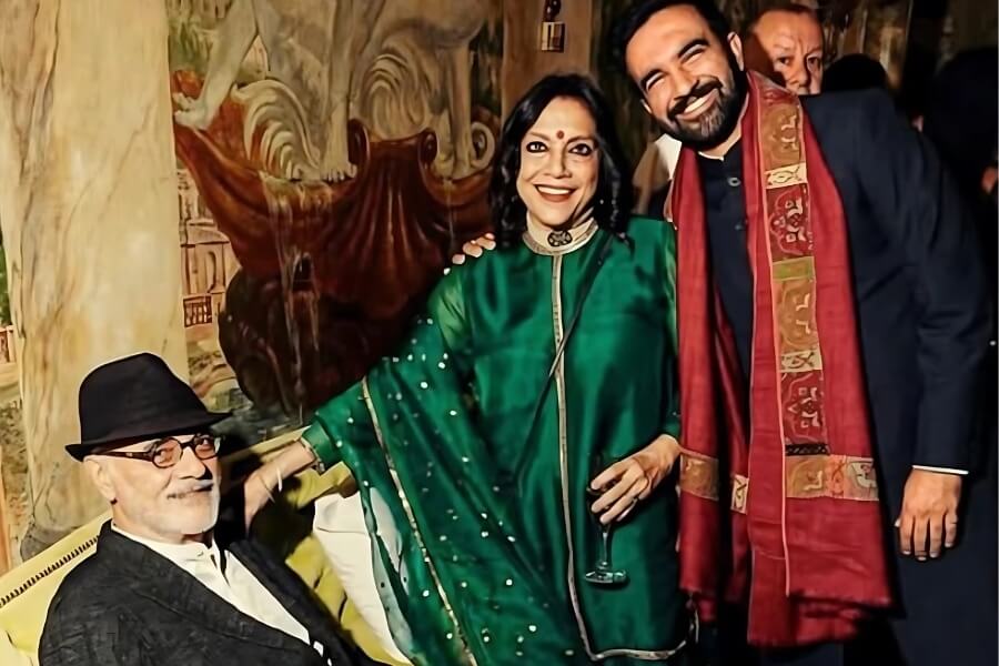 Zohran with his parents political scientist Mahmood Mamdani and filmmaker Mira Nair