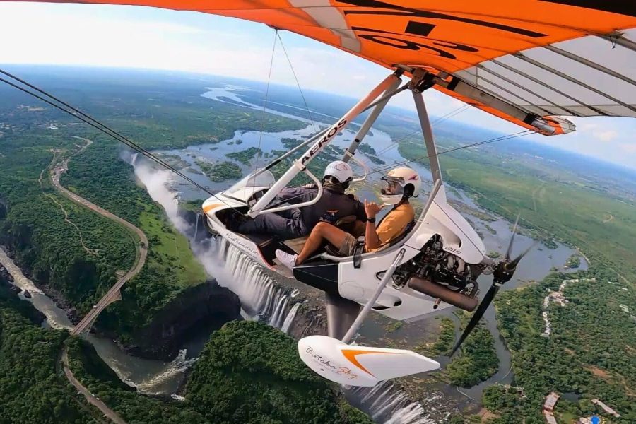 Microlight Flight over the Victoria Falls