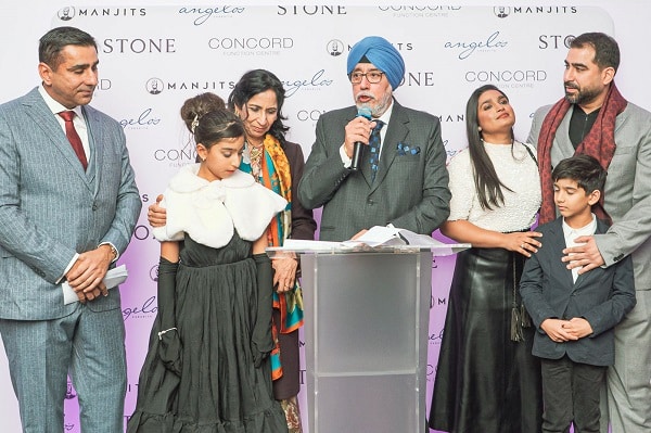 Manjit Gujral and famil;y at STONE