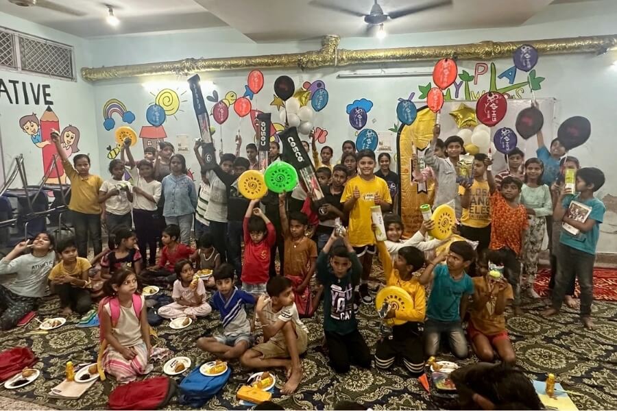 birthday in delhi slums