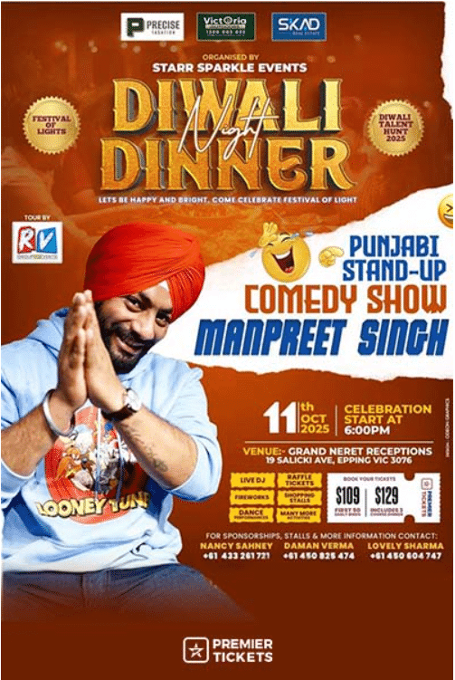 diwali dinner night and standup ft manpreet singh