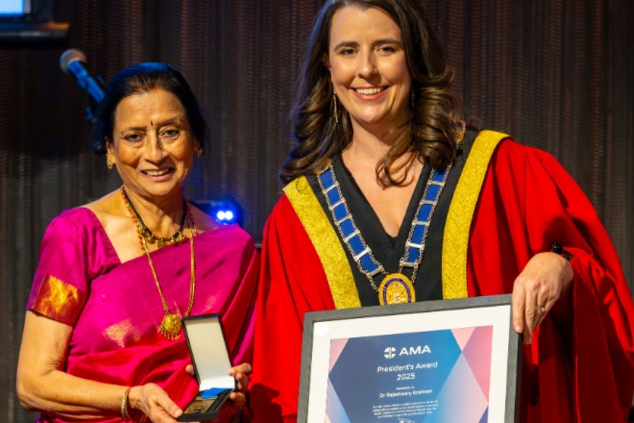 Raji Krishnan AMA presidents award