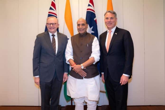Rajnath Singh in Australia