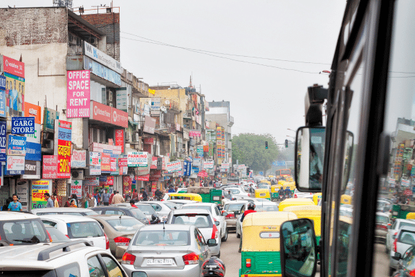 delhi air pollution traffic pollution