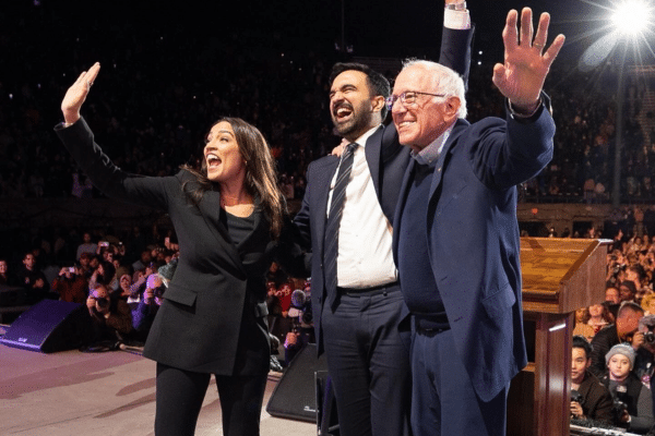 zohran mamdani bernie sanders aoc