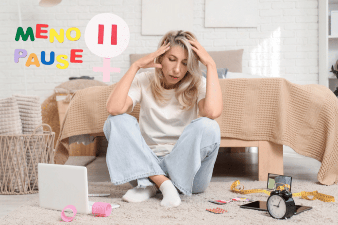 woman with menopause
