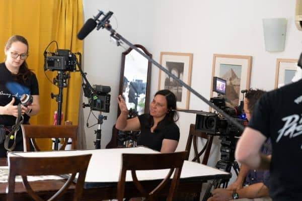 crew on set