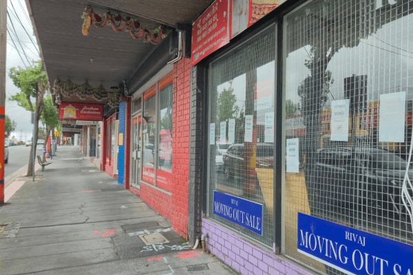Demolishing shopfronts