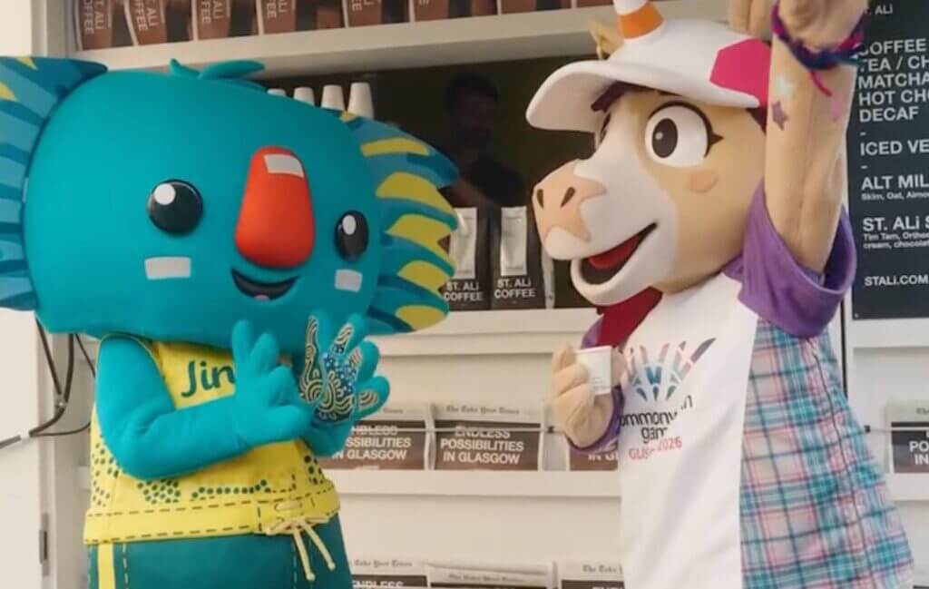 Borobi, the Australian surfing koala and Finnie, the Glasgow 2026 Mascot (SOiurce: Instaram)