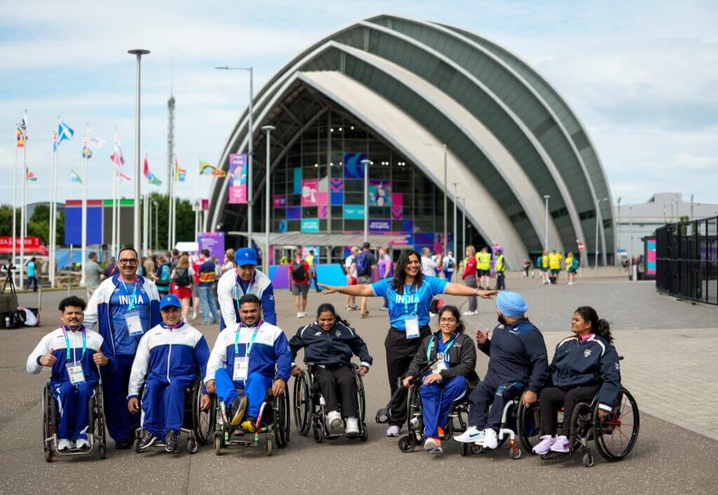 India's para weightlifting team at Glasgow 2026 (Source- X)