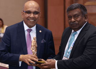 Professor Ravi Ravitharan at the 2026 International Heavy Haul Seminar conducted at the Bharat Mandapam.