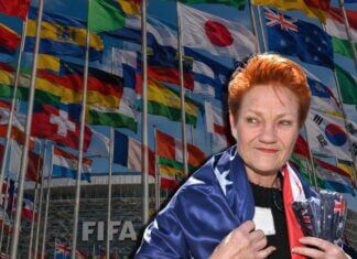 pauline hanson at fifa world cup