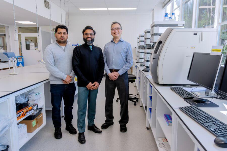 Harmanjeet H with Rahul Patel and Troy Wanandy