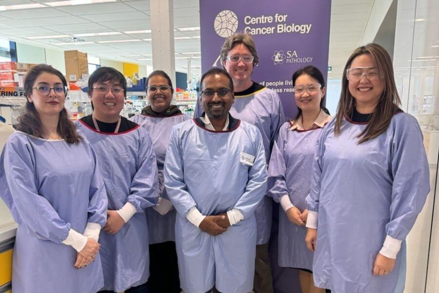 Dr Nirmal Robinson and his team at the Centre for Cancer Biology